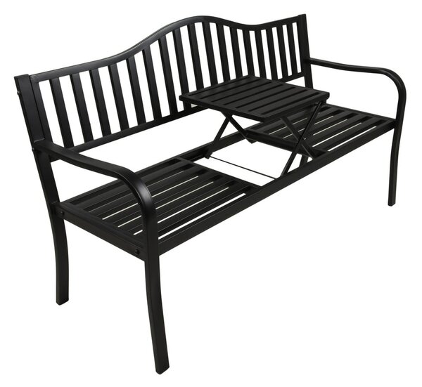 Panchina da giardino in metallo nero Segula - Garden Pleasure