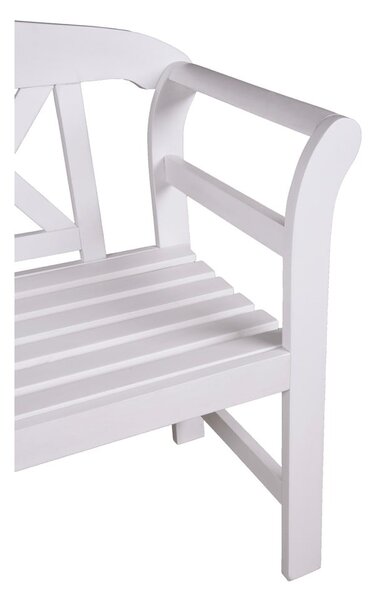 Panchina da giardino in legno bianco Vancouver - Garden Pleasure