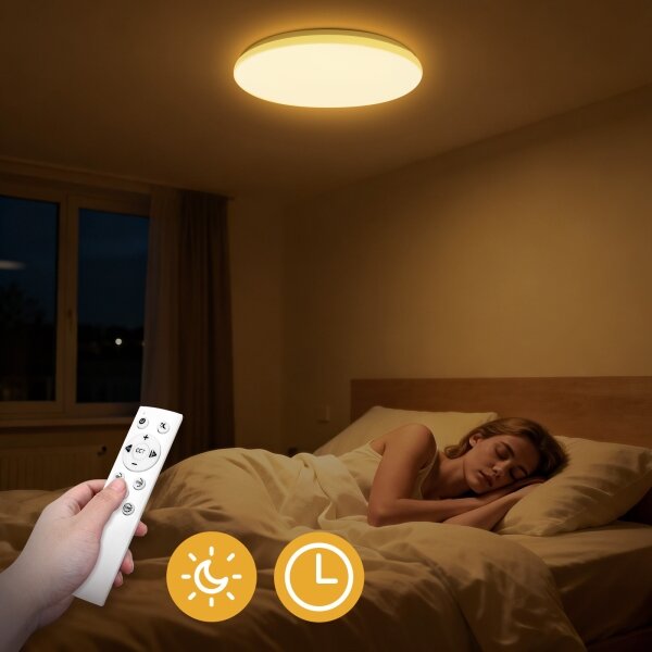 Brilagi - Plafoniera LED dimmerabile MILKY WAY LED/36W/230V 3000-6500K +telecomando