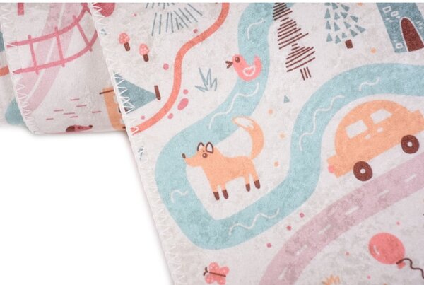 Tappeto per bambini 100x160 cm Pastel Neighborhood - Vitaus