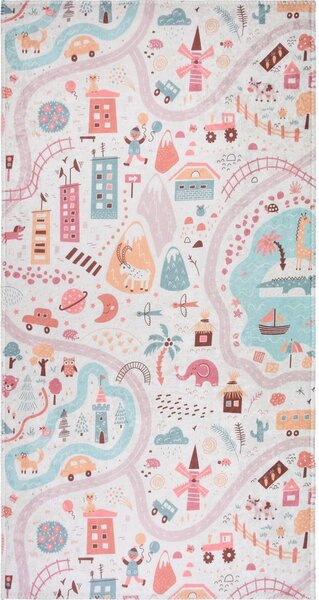 Tappeto per bambini 100x160 cm Pastel Neighborhood - Vitaus