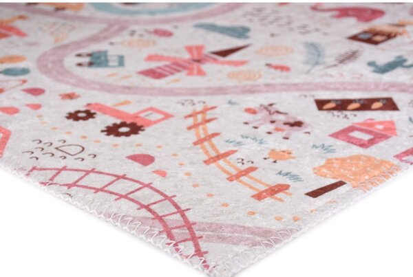 Tappeto per bambini 100x160 cm Pastel Neighborhood - Vitaus