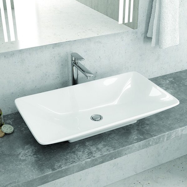Kamalu lavabo da appoggio 70cm in ceramica litos-1685