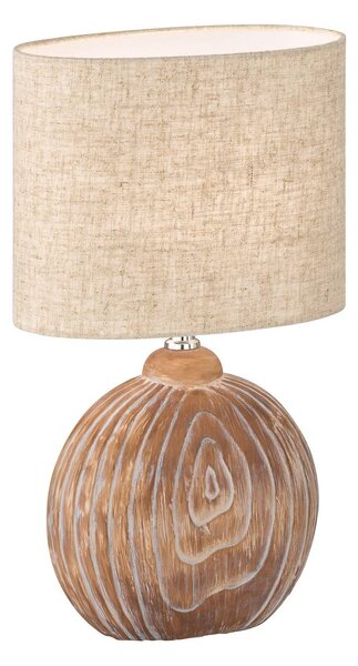 Lampada da tavolo Tobse legno/sabbia alta 39 cm
