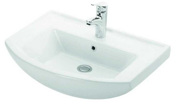 Kamalu lavabo bagno sospeso 65 cm ceramica litos-bn65