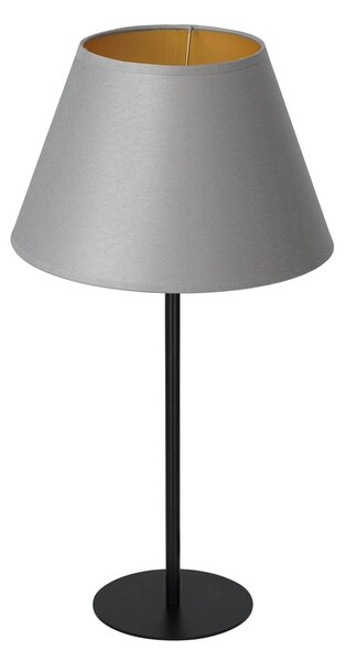 Euluna Lampada da tavolo Soho, cono alta 56cm grigio/oro