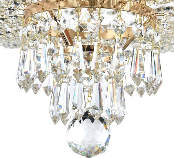Maytoni Lampadario di cristallo Palace, dimmerabile, Ottone / Oro, Soggiorno / Sala da pranzo, Vetro, Antico, Lampadario di cristallo