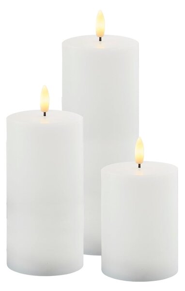 Candele LED da esterno in set da 3 (altezza 20 cm) Sille - Sirius