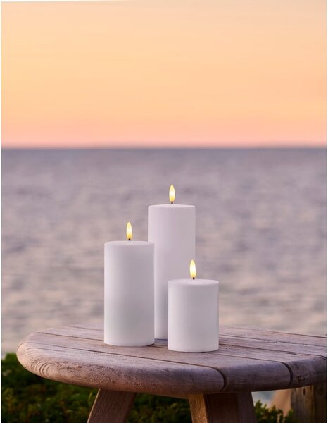 Candele LED da esterno in set da 3 (altezza 20 cm) Sille - Sirius