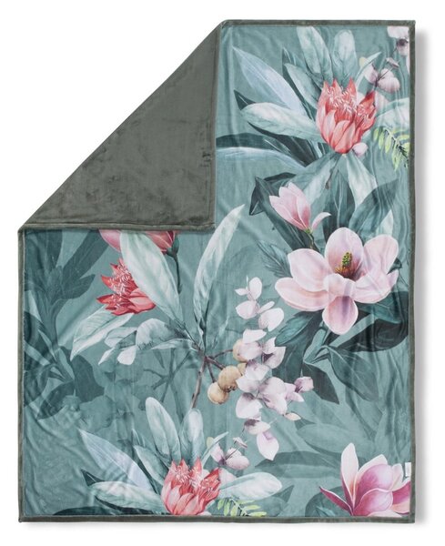 Coperta verde reversibile , 130 x 160 cm Parler - Descanso