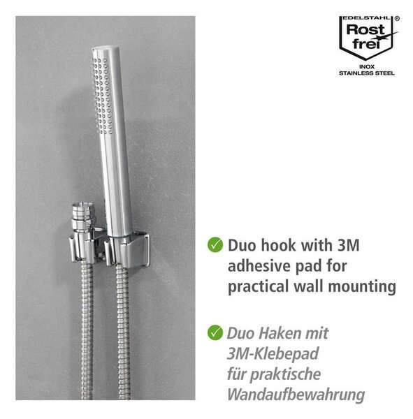 Flessibile doccia per lavabo con doppio supporto a parete - Wenko