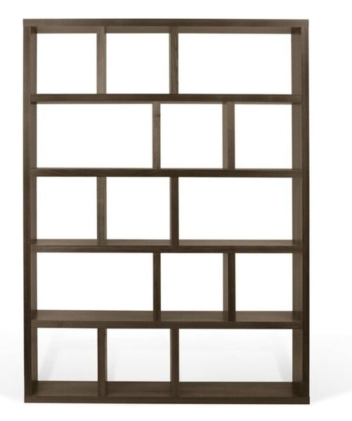Libreria marrone effetto noce 150x198 cm Berlin - TemaHome