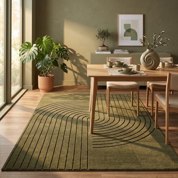 Tappeto verde 160x230 cm Solace – ESTE