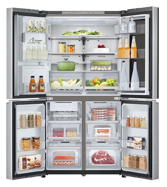 Lg Frigorifero Americano Side by Side Capacit 638 Litri Classe energetica E Raffreddamento Total No Fost colore Acciaio inox - GMG960MBEE