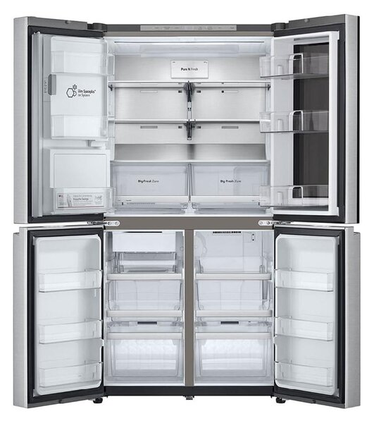 Lg Frigorifero Americano Side by Side Capacit 638 Litri Classe energetica E Raffreddamento Total No Fost colore Acciaio inox - GMG960MBEE