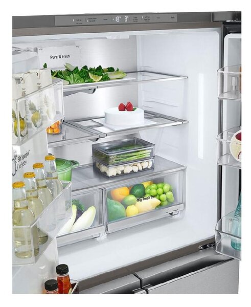 Lg Frigorifero Americano Side by Side Capacit 638 Litri Classe energetica E Raffreddamento Total No Fost colore Acciaio inox - GMG960MBEE