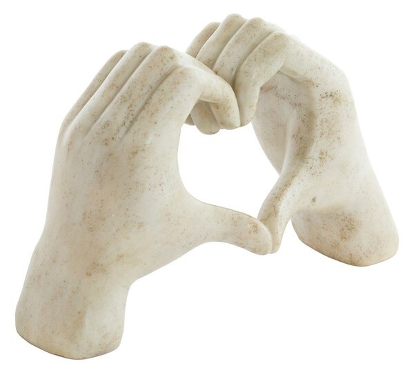 Statuetta in poliresina (altezza totale 15 cm) Hands – Light & Living