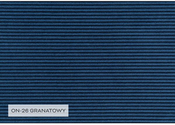 Divano letto angolare in velluto a coste blu scuro (angolo sinistro) Lofty Lilly - Miuform