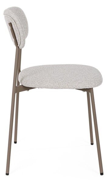 Sedia da pranzo marrone chiaro in imbottito Inka – Yes Everyday