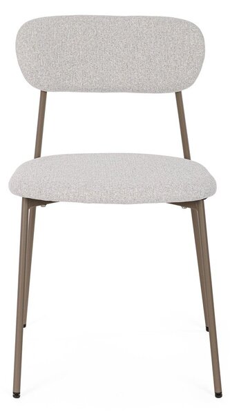 Sedia da pranzo marrone chiaro in imbottito Inka – Yes Everyday