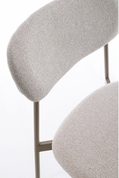 Sedia da pranzo marrone chiaro in imbottito Inka – Yes Everyday