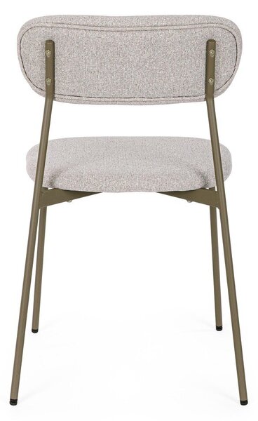 Sedia da pranzo marrone chiaro in imbottito Inka – Yes Everyday