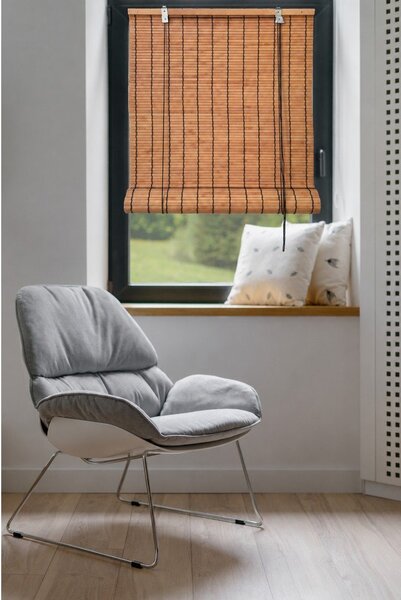 Tenda a pacchetto arancione in bambù 150x160 cm Zeva – Gardinia