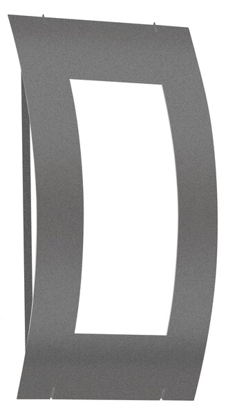 Lampada da parete per esterni CMD 72 in acciaio inox antracite IP44 E27