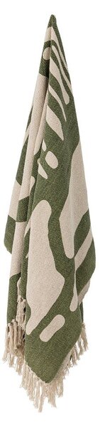 Coperta verde in misto cotone 130x160 cm Dalmine – Bloomingville