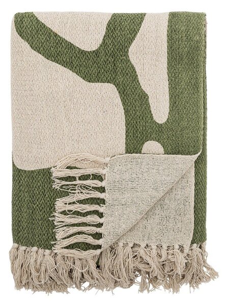 Coperta verde in misto cotone 130x160 cm Dalmine – Bloomingville