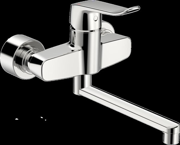 HANSA HANSAclinca Mitigeur de lavabo, saillie 277 mm, chromé, 01536283, 01536283