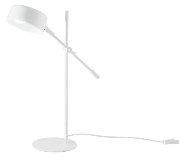 Lampada da tavolo EIFFEL in metallo bianco con punto luce regolabile