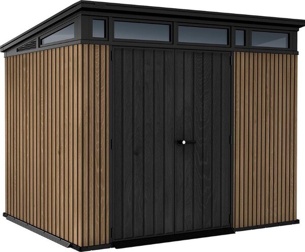 KETER Pent Signature Casetta da giardino 9x7, 279 x 226 x 216 cm, marrone KETER 259821
