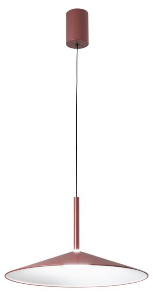 FANEUROPE Lampada a sospensione a LED Khan (rossa), 18 W, temperatura di colore 2700/3500 K, 48 x 200 cm