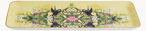 Vassoio rettangolare in Fine Bone China Wonderlust Waterlily