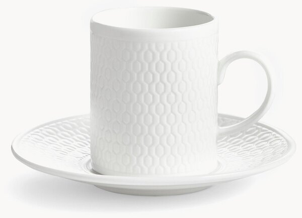 Tazzina e piattino in Fine Bone China Gio