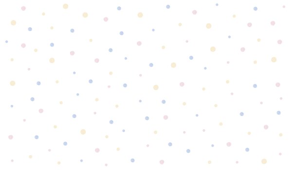 Carta da parati Sfondo bianco con puntini multicolori, Carta da parati Geometriche, Carta da parati popolare, t00807 - Tapeko.it