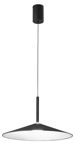 FANEUROPE Lampada a sospensione LED Khan (nera), 18 W, temperatura di colore 2700/3500 K, 48 x 200 cm