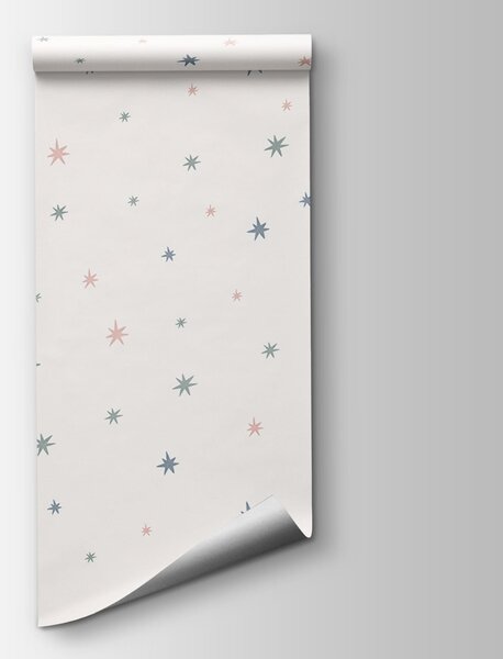 Carta da parati Sfondo bianco con tante piccole stelle, Carta da parati Spazio, Carta da parati popolare, t00808v1 - Tapeko.it