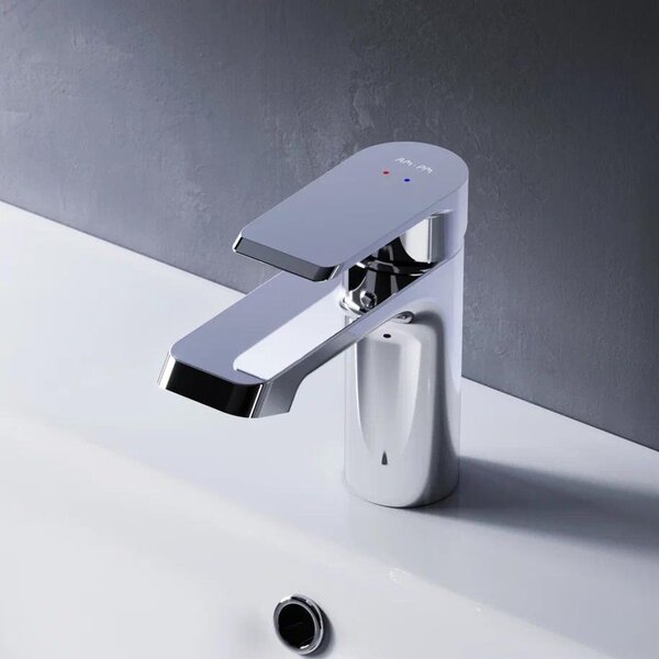 AM.PM Rubinetto da bagno Miscelatore cromato per lavabo Rubinetto da bagno Miscelatore per lavabo Miscelatore monocomando da bagno