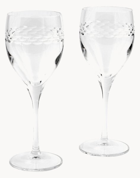 Set di 2 bicchieri da vino in cristallo Neo