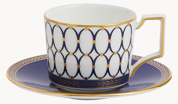 Tazzina e piattino in Fine Bone China Renaissance