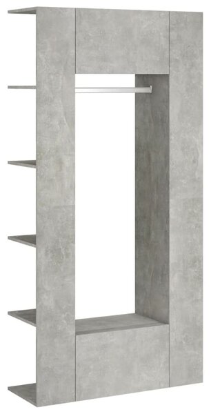 Mobili da Corridoio 2 pz Grigio Cemento in Legno Multistrato