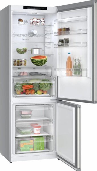 Bosch Frigorifero Combinato Capacit 440 Litri Classe energetica A Raffreddamento No Frost colore Acciaio Inox - KGN492IAF Serie 4