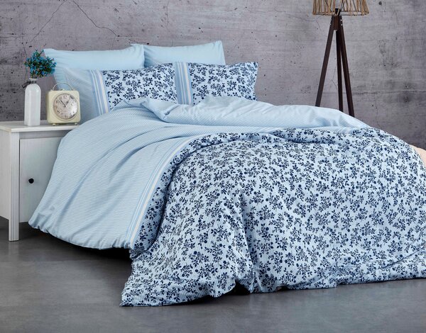 L'Essentiel Linge de Maison, Adal- PRL6241, blu, piumino, 100% cotone ranforce