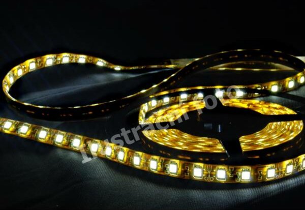 Striscia LED Schmachtl McLED SMD5050, bianco caldo, 60 LED/m, IP54, 12 V CC, 10 mm, circuito stampato bianco, codice articolo 121.607.60.0