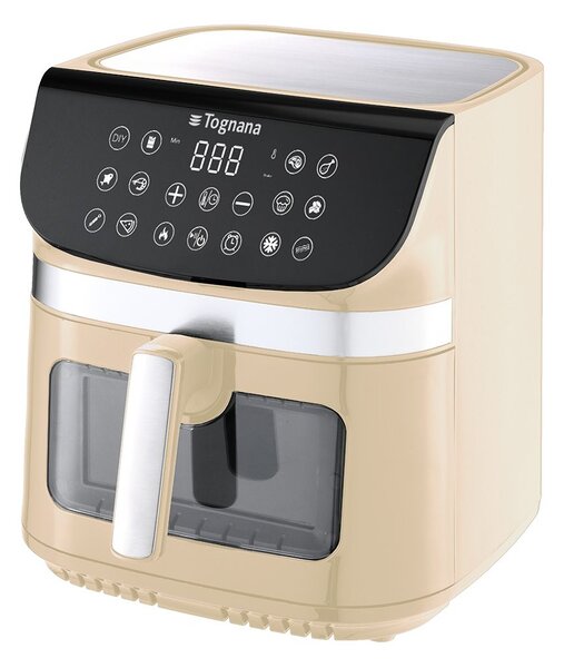 Tognana Friggitrice ad Aria 9 Litri Potenza 2200W Champagne con Doppia Resistenza colore Beige Iridea - D2DFA09IRCH