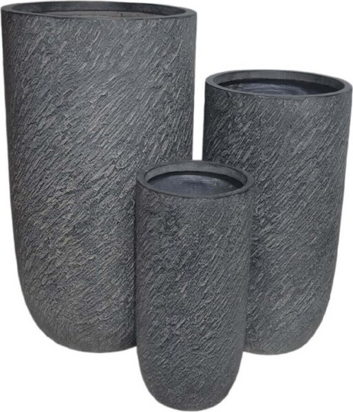 VivaGarden OUTLET - Vaso Tiglio in Fibra argilla colore Grigio - VA801031