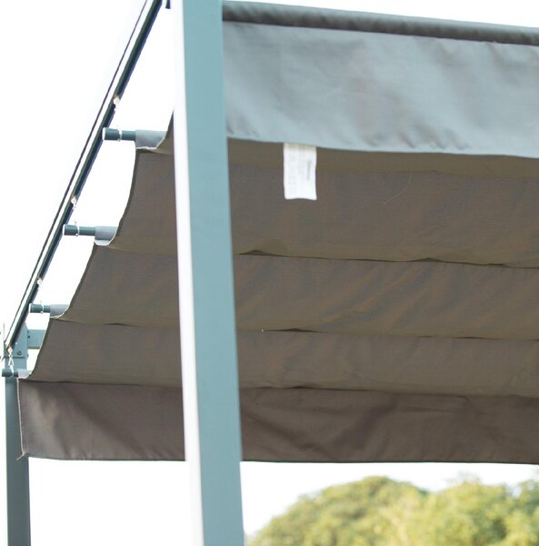 VivaGarden Pergola da Esterno in Metallo/Poliestere Dimensioni 298x213x221 cm colore Antracite