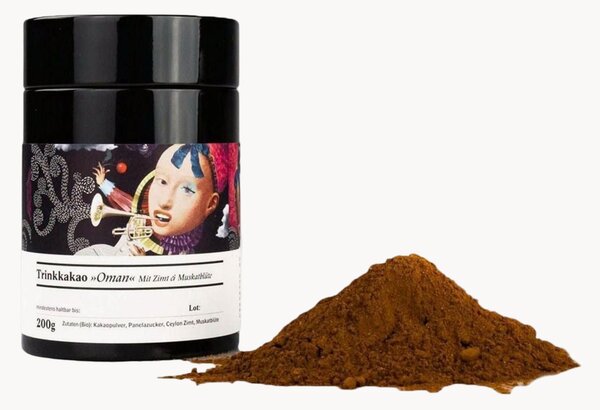 Cioccolata calda con cannella e macis, 2 barattoli
